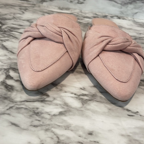J. CREW LOAFER MULES WITH TWIST SHOES BLUSH COLOR 7.5 - Picture 10 of 15